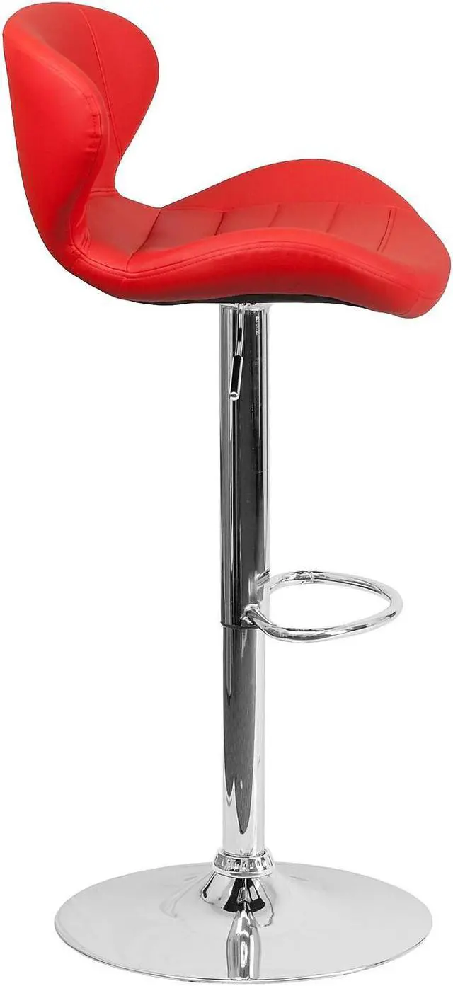 Alt view image 13 of 13 - Caleb Modern Armless 30 Inch Bar Height Commercial Grade Barstools with Footrests in Black LeatherSoft and Black Matte Iron Frames, Set of 2