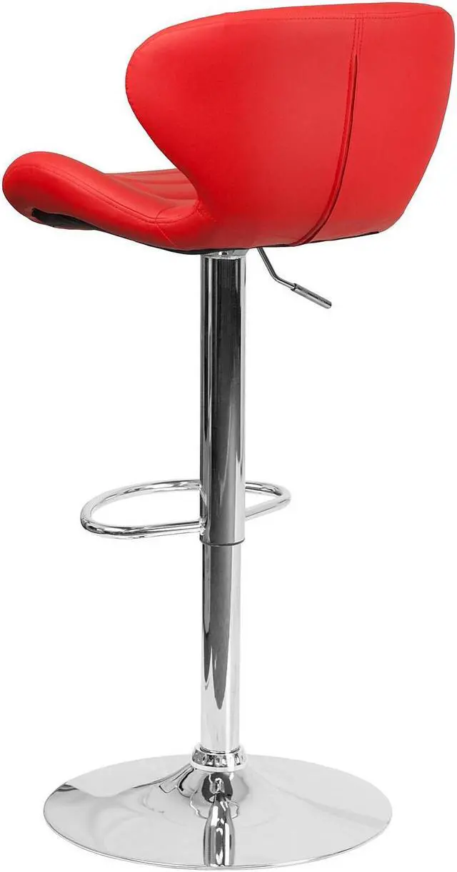 Alt view image 11 of 13 - Caleb Modern Armless 30 Inch Bar Height Commercial Grade Barstools with Footrests in Black LeatherSoft and Black Matte Iron Frames, Set of 2