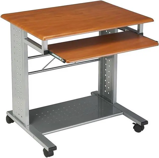 Alt view image 11 of 12 - Mayline Empire Mobile PC Cart 29-3/4w x 23-1/2d x 29-3/4h Medium Cherry 945MEC