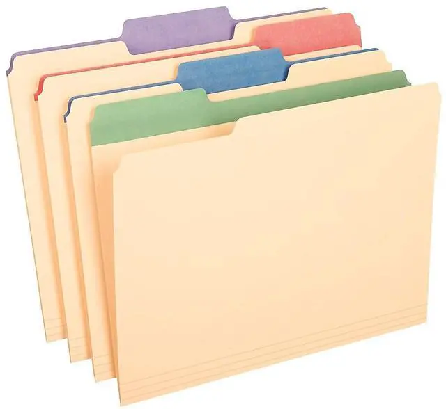 Alt view image 9 of 10 - Tops Pendaflex H110 End Tab Folders  Straight Cut  One Ply  9 1/2   Front  Letter  Manila  100/Box