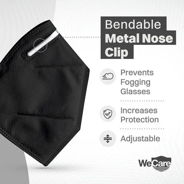 Alt view image 7 of 9 - WeCare Protective Disposable KN95 Face Mask (20 Individually Wrapped) - Black
