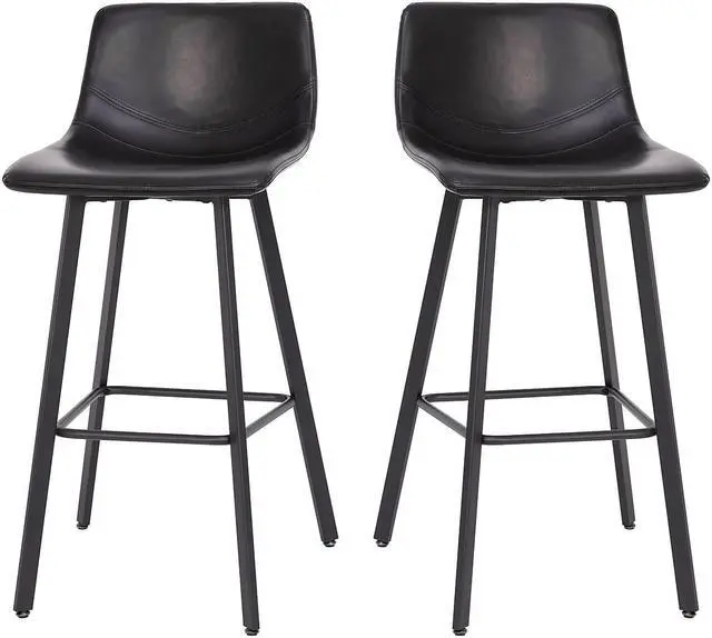 Alt view image 19 of 20 - Contemporary White Vinyl Adjustable Height Barstool with Vertical Stitch Back and Chrome Base