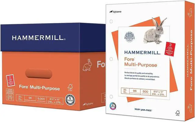 Alt view image 10 of 13 - Hammermill MP Paper 20Lb 3-Hole 8-1/2"x11" 96 GE/112 ISO WE 103275RM