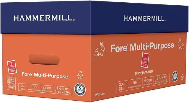 Alt view image 11 of 13 - Hammermill MP Paper 20Lb 3-Hole 8-1/2"x11" 96 GE/112 ISO WE 103275RM