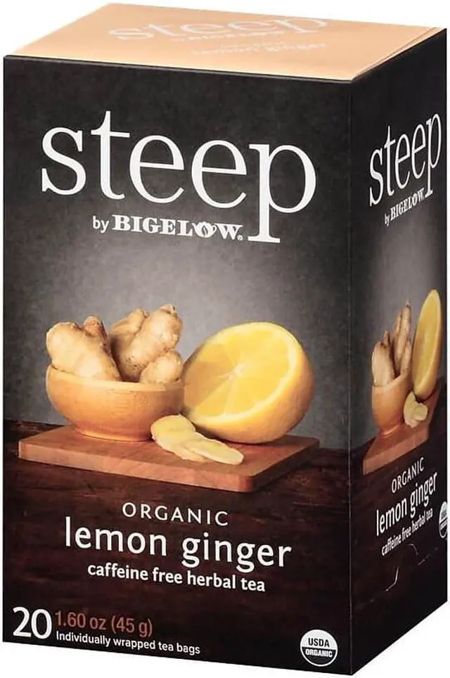 Alt view image 9 of 13 - steep Tea, Lemon Ginger, 1.6 oz Tea Bag, 20/Box 17704