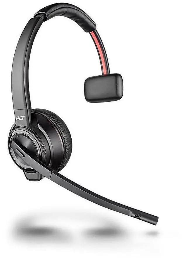 Alt view image 10 of 10 - Poly Savi 8210-M Headset - Mono - Wireless - DECT - 590.6 ft - Over-the-head - Monaural - Ear-cup - Noise Cancelling Microphone