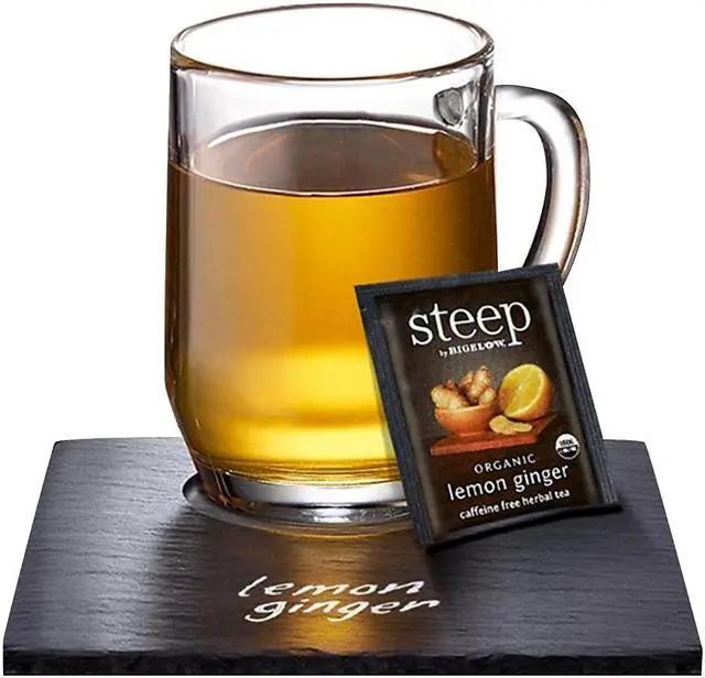 Alt view image 13 of 13 - steep Tea, Lemon Ginger, 1.6 oz Tea Bag, 20/Box 17704