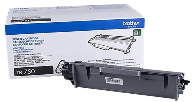 Alt view image 8 of 10 - Brother TN-750 Toner Cartridge Black TN7502PK