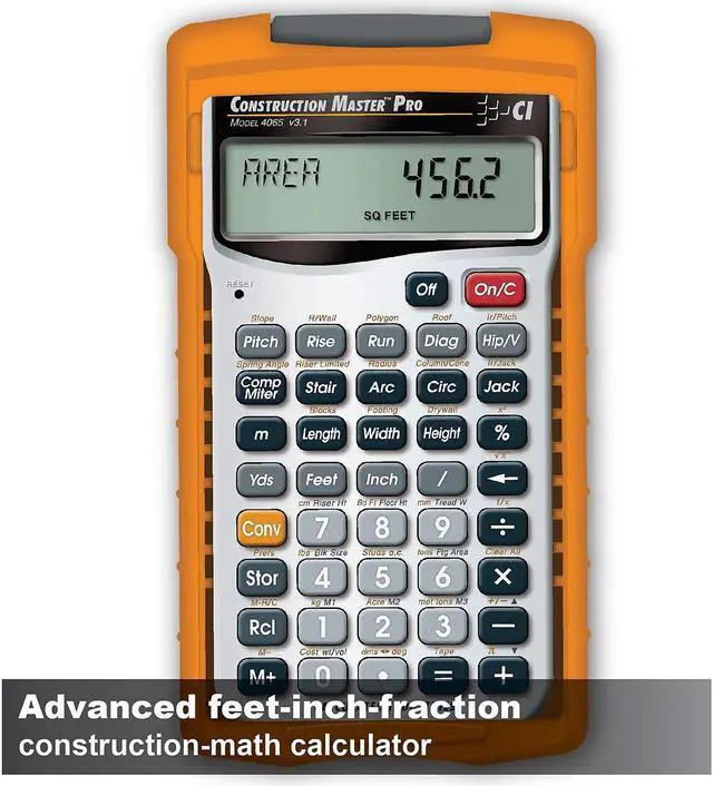Alt view image 16 of 20 - CALCULATED INDUSTRIES 4065 Construction Calculator,Pro,5 5/8x3 In