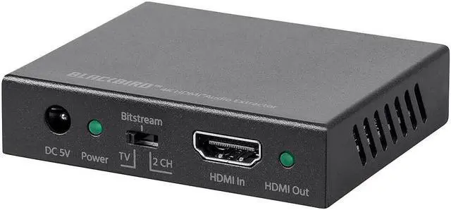 Alt view image 7 of 7 - Monoprice Blackbird 4K HDMI Audio Extractor, 18Gbps, HDCP 2.2