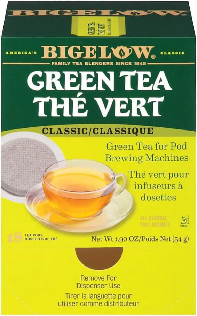 Alt view image 12 of 12 - Bigelow Green Tea Pods 1.90 oz 18/Box 007906