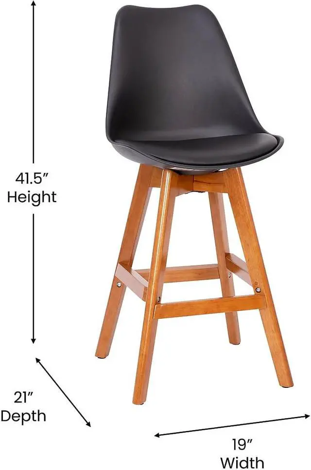 Alt view image 5 of 7 - Flash Furniture Blake Contemporary Metal Vertical Back Barstool Copper 4-Pieces/Pack (4ET353430POCW)