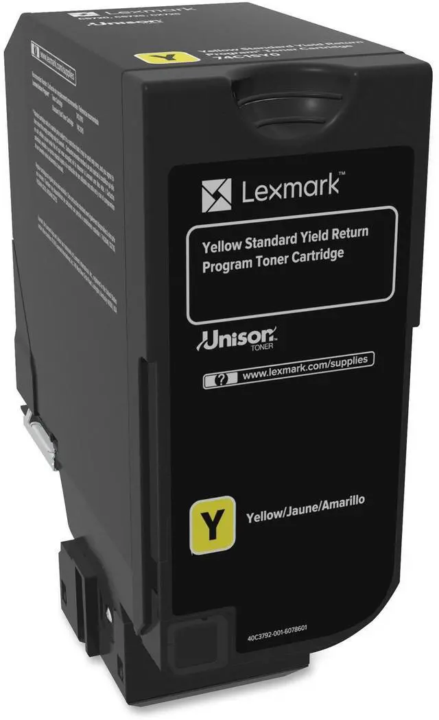 Main image of Lexmark 74C1SY0 Return Program Toner Cartridge - Yellow
