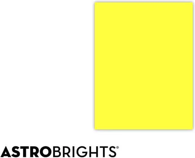 Alt view image 9 of 12 - Neenah Paper Astrobrights Colored Paper 24lb 8-1/2 x 11 Lift-Off Lemon 500 Sheets/Ream 21011