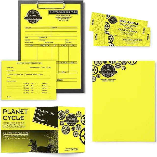 Alt view image 12 of 12 - Neenah Paper Astrobrights Colored Paper 24lb 8-1/2 x 11 Lift-Off Lemon 500 Sheets/Ream 21011
