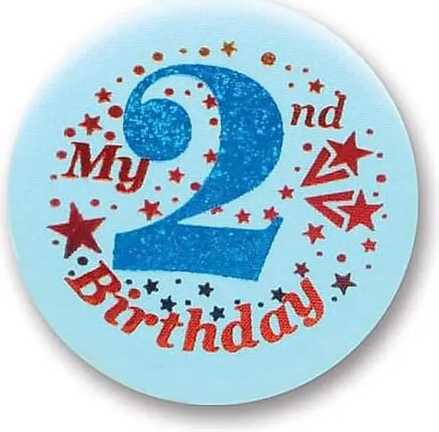Main image of My 2nd Birthday Satin Button