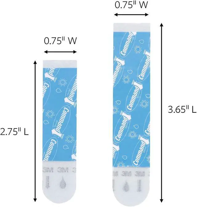 Alt view image 5 of 10 - E 2 Medium And 4 Large Strips Assorted Water Resistant Refill Strips 3M