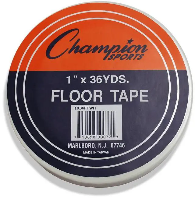 Alt view image 4 of 5 - Champion Sports Floor Tape 1" x 36 yds White 1X36FTWH