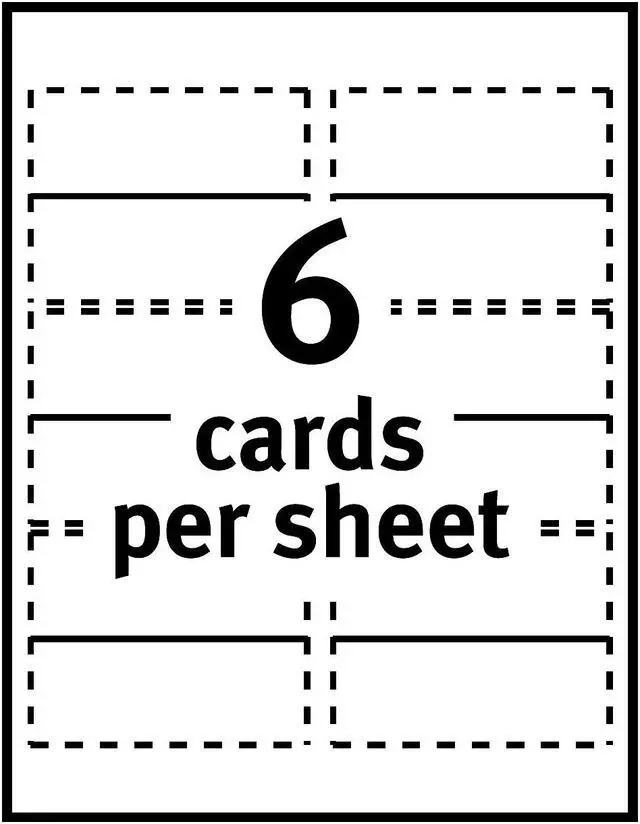 Alt view image 11 of 11 - Avery Small Place Cards, Matte, Two-Sided Printing, 1-7/16" x 3-3/4", 150 Cards (5011)