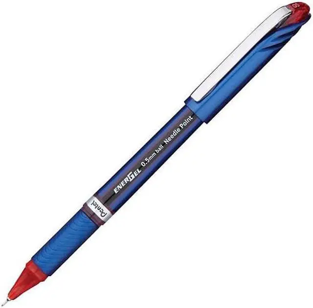 Alt view image 8 of 8 - Pentel EnerGel NV Liquid Gel Pen .5mm Red Barrel Red Ink BLN25B