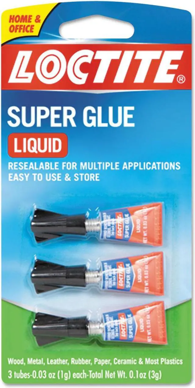 Alt view image 4 of 6 - Loctite Super Glue 3-Pack 3g Clear 1710908