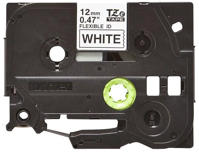 Alt view image 19 of 20 - Brother TZE-FX231 Black on White Flexible ID Tape for P-touch Label Printer, 12 mm (0.47")  x 8 m (26.20 ft.) - 1 Each