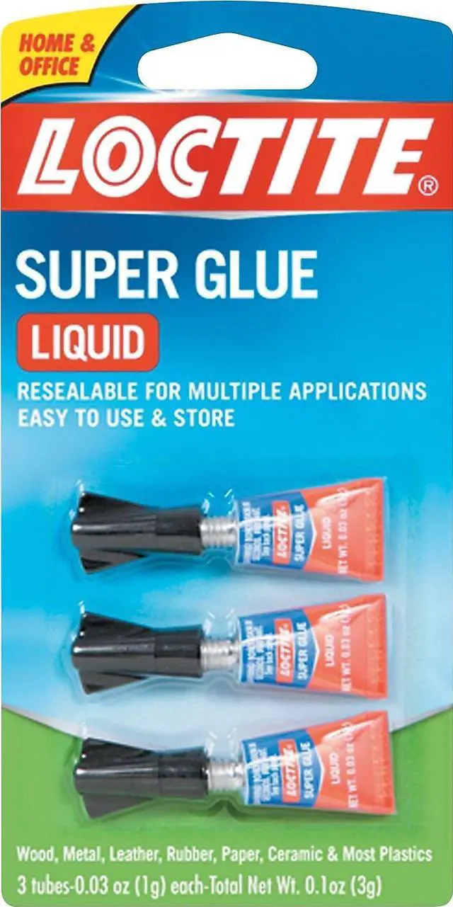 Alt view image 6 of 6 - Loctite Super Glue 3-Pack 3g Clear 1710908