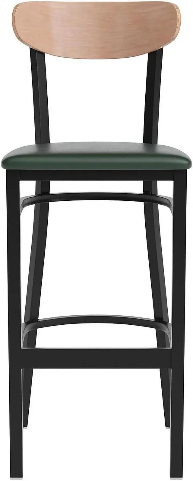 Alt view image 7 of 7 - Flash Furniture Blake Contemporary Metal Vertical Back Counter Height Stool Mint Green 4-Pieces/Pack (4ET353424MINTW)