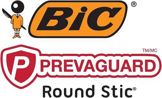 Alt view image 9 of 9 - BIC PrevaGuard Ballpoint Pen Stick Medium Blue 8/Pack GSAMP81BE