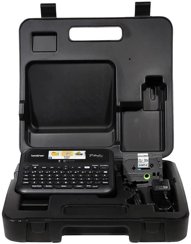 Alt view image 14 of 20 - Brother P-touch Business Professional Connected Label Maker with Case PTD610BTVP