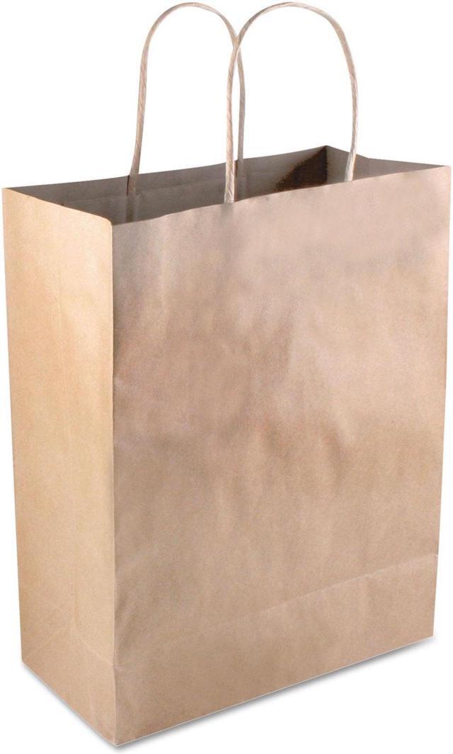 Alt view image 10 of 11 - COSCO Premium Shopping Bag Paper 8 x 10 1/4 Brown 50/Box 098375