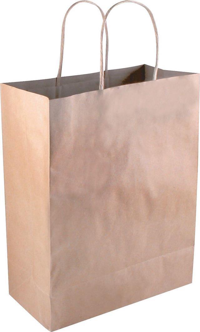 Alt view image 11 of 11 - COSCO Premium Shopping Bag Paper 8 x 10 1/4 Brown 50/Box 098375