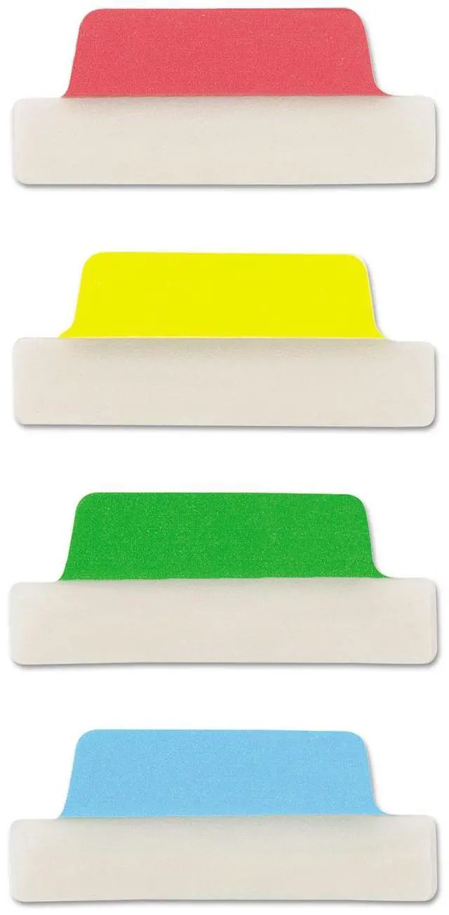 Alt view image 8 of 11 - Avery Ultra Tabs Repositionable Tabs 2.5 x 1 Primary:Green Red Yellow Blue 24/Pk 74768