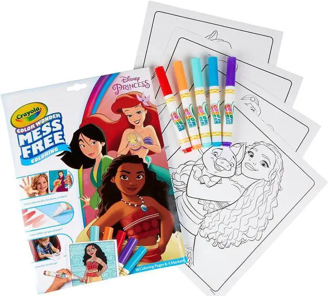 Alt view image 2 of 7 - Color Wonder Mess Free Coloring Pad & Markers, Princess