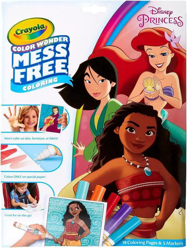 Alt view image 3 of 7 - Color Wonder Mess Free Coloring Pad & Markers, Princess