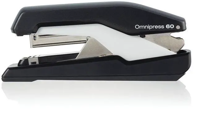 Alt view image 3 of 8 - Rapid Supreme Omnipress SO60 Heavy-Duty Full Strip Stapler Black/Gray 5000590