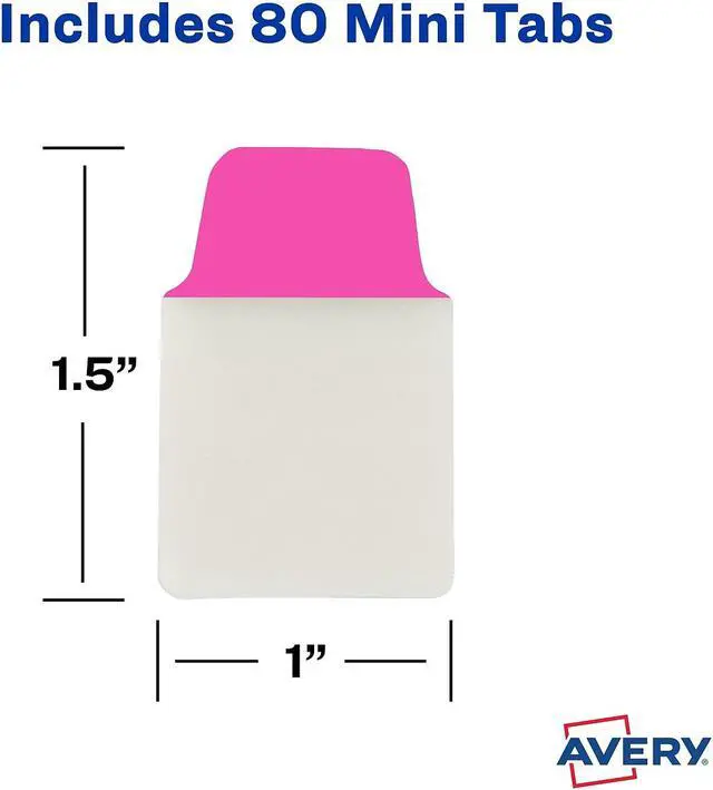 Alt view image 18 of 18 - Ultra Tabs Repositionable Tabs 1 x 1.5 Neon:Green Orange Pink Yellow 80/Pk