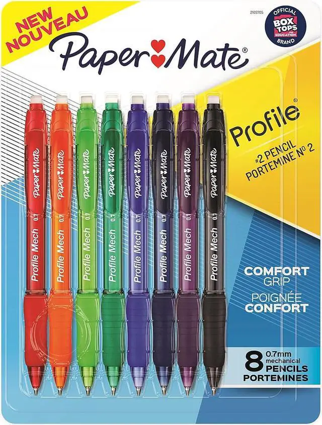 Main image of Paper Mate Profile Mech Mechanical Pencil 0.7mm #2 Medium Lead 8/Pack (2105705)