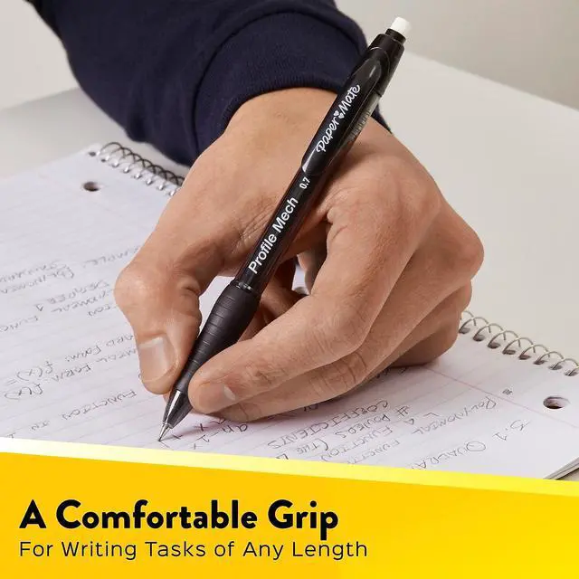 Alt view image 2 of 8 - Paper Mate Profile Mech Mechanical Pencil 0.7mm #2 Medium Lead 8/Pack (2105705)