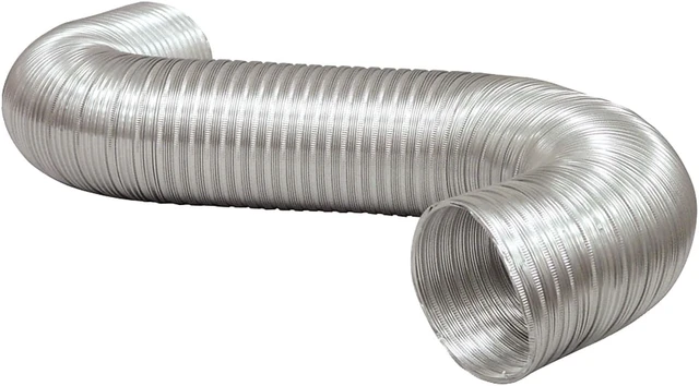 Alt view image 5 of 6 - Deflecto A038/16-A Semi-Rigid Aluminum Duct (3 x 8ft)