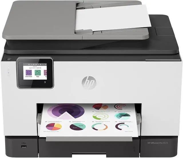 Alt view image 11 of 20 - HP Officejet Pro 9020 Wireless Auto-Duplex All-In-One Color Inkjet Printer