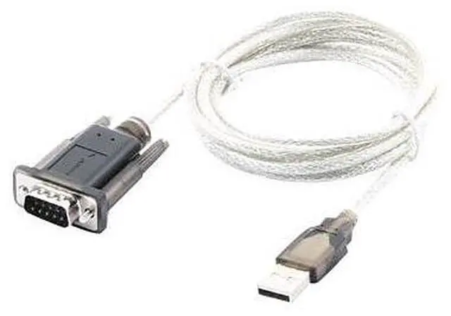 Alt view image 17 of 17 - Sabrent USB 2.0 to Serial (9-Pin) DB-9 RS-232 Adapter Cable 6 ft. Cable with Thumbscrews Connectors (CB-FTDI)