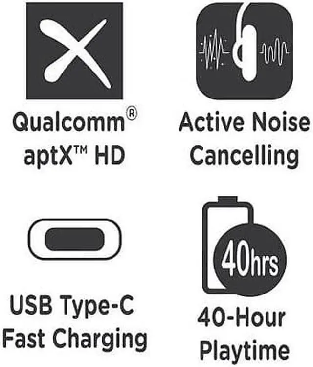 Alt view image 15 of 17 - Morpheus 360 Synergy HD Wireless Noise Cancelling Headphones Bluetooth Headset with Microphone HP9550HD
