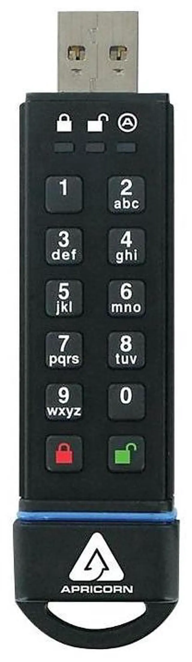 Alt view image 12 of 16 - Apricorn 16GB Aegis Secure Key USB 3.0 Flash Drive - 16 GB - USB 3.0 - 195 MB/s Read Speed - 162 MB/s Write Speed - 256-bit AES  ASK3-16GB