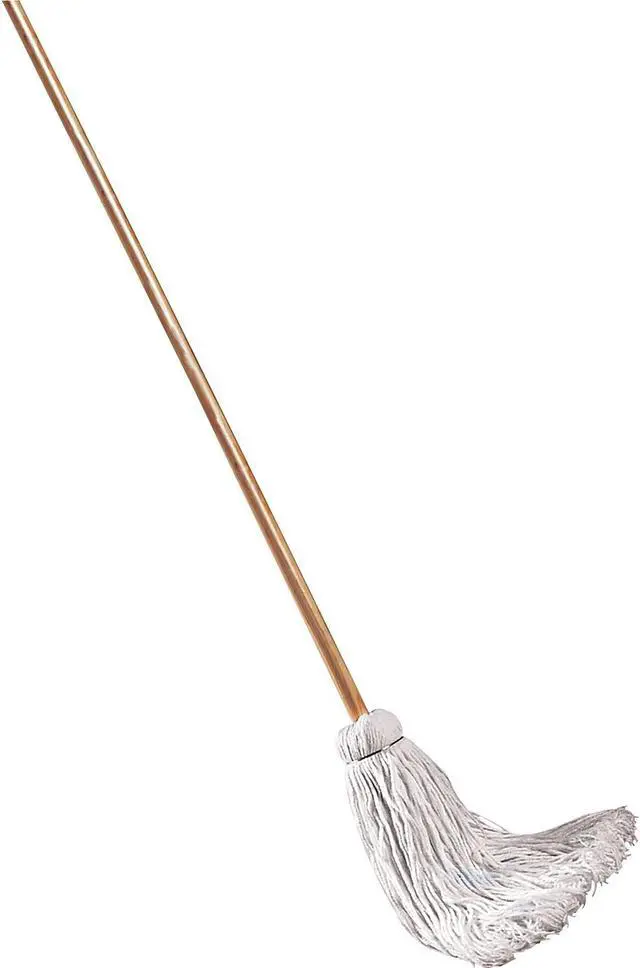 Alt view image 13 of 13 - Boardwalk Deck Mop; 48" Wooden Handle 12oz Cotton Fiber Head 6/Pack 112C