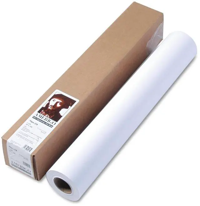 Alt view image 7 of 8 - Hp Designjet Inkjet Large Format Paper 24" x 150 ft White 51631D