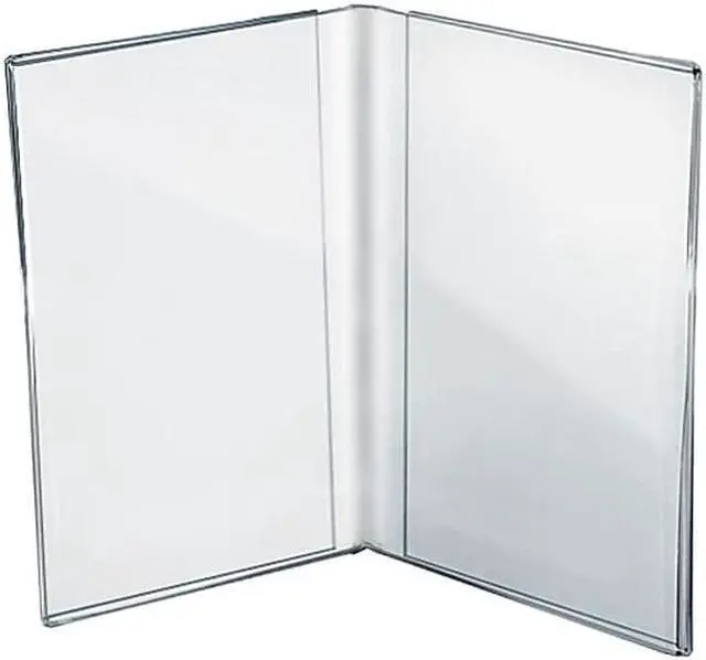 Alt view image 2 of 4 - Azar Displays Acrylic Dual Frame Sign Holders 10/Pack 107702