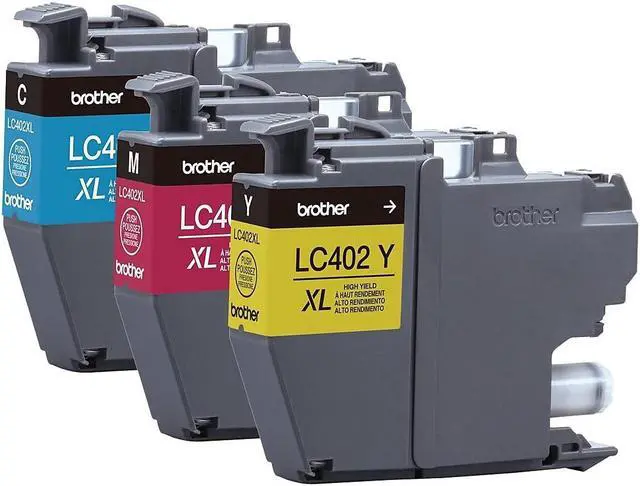 Alt view image 8 of 9 - Brother Original High Yield Ink Cartridge Cyan Magenta Yellow 3 Pack LC402XL3PKS