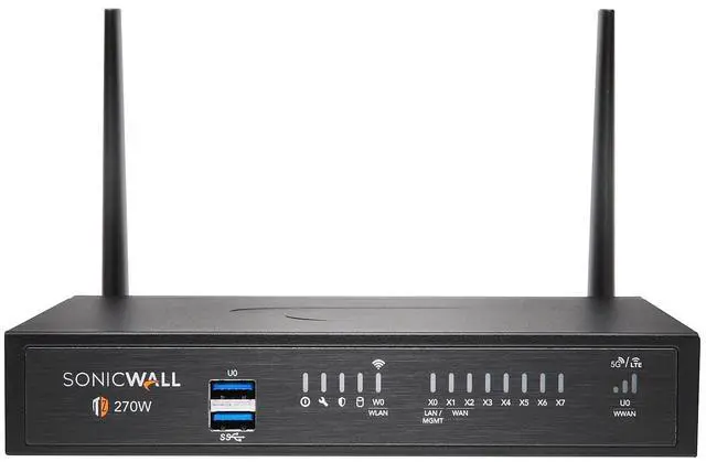 Main image of SonicWall TZ270W Wireless Firewall (Gen 7) w/ Secure Upgrade Plus (3-Year Essential Protection Security Suite) and 1 Year CSE | 03-SSC-3003