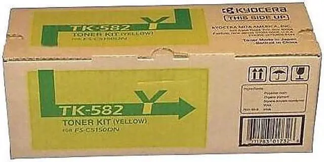 Alt view image 8 of 8 - Kyocera Copystar TK582Y FS-C5150DN TK582Y Yellow Toner Yellow